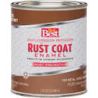 Do it Best Rust Coat Oil-Based Gloss Enamel, Chestnut, 1 Qt. Image 2