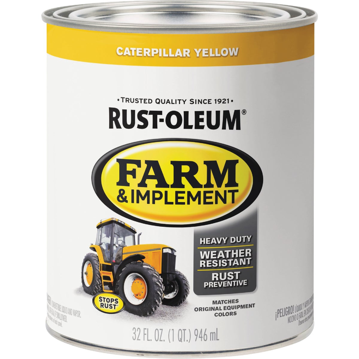 Rust-Oleum 1 Quart Caterpillar Yellow Gloss Farm & Implement Enamel Image 2
