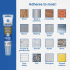 GE Advanced Silicone Window & Door Sealant, Clear, 2.8 Oz. Tube Image 5