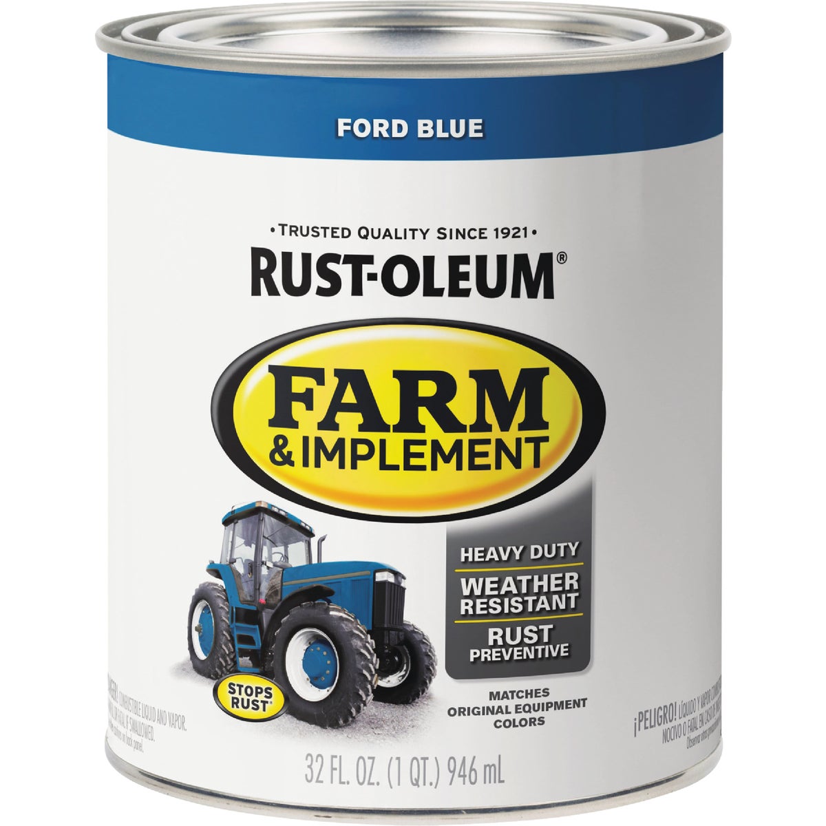 Rust-Oleum 1 Quart Ford Blue Gloss Farm & Implement Enamel Image 2