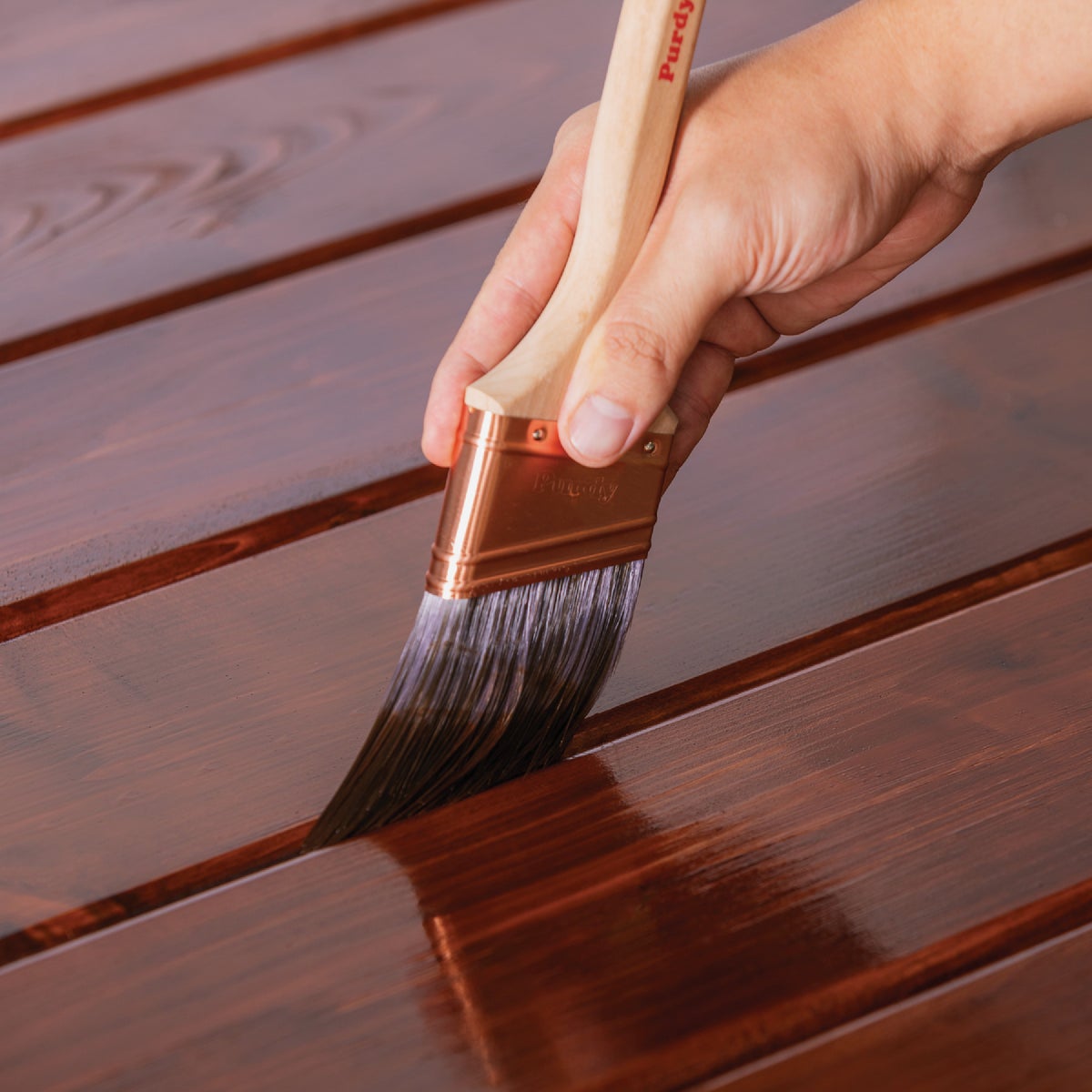 Cabot Gold Exterior Stain, 3471 Sunlit Walnut, 1 Gal. Image 6