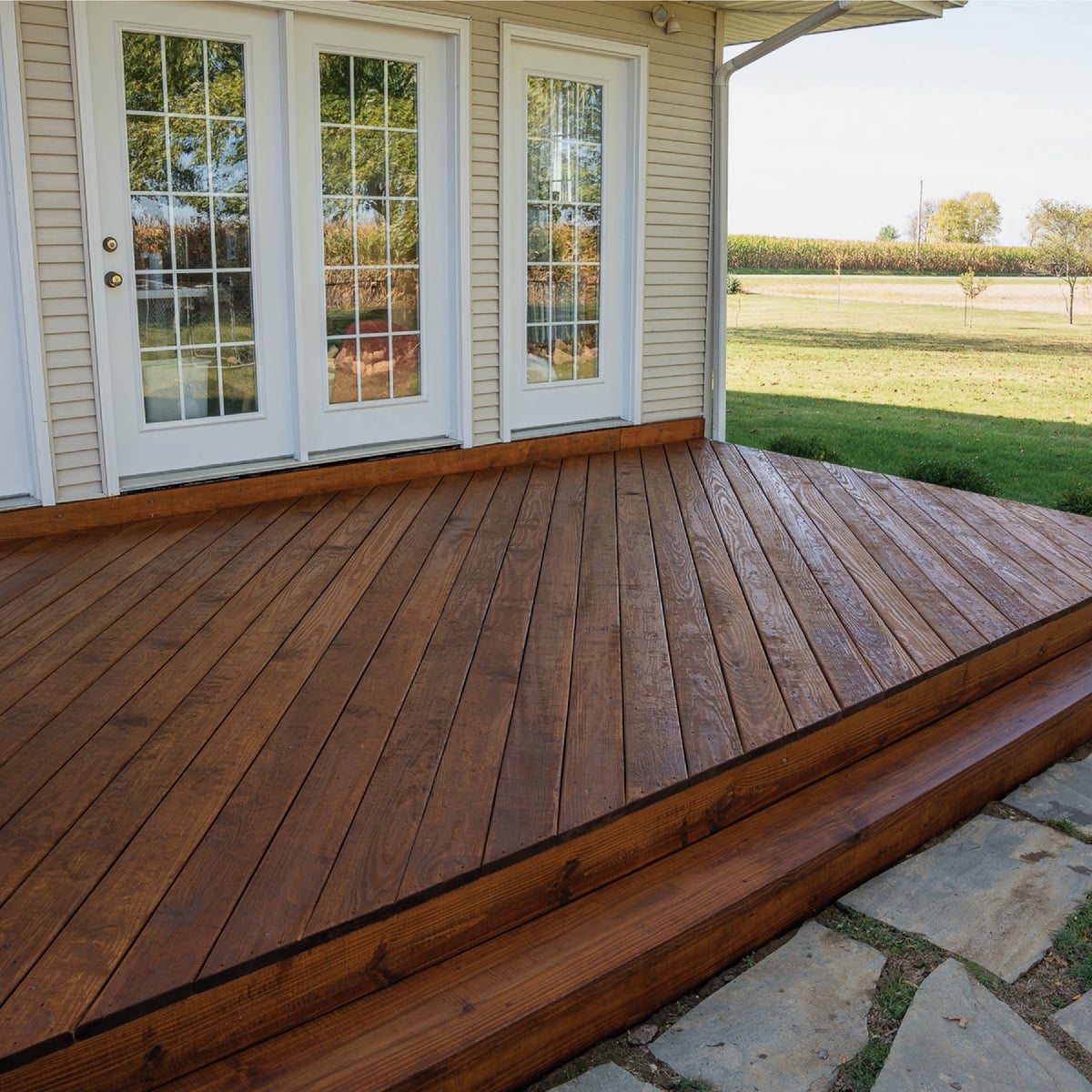 DEFY Extreme Semi-Transparent Exterior Wood Stain, Light Walnut, 5 Gal. Image 4