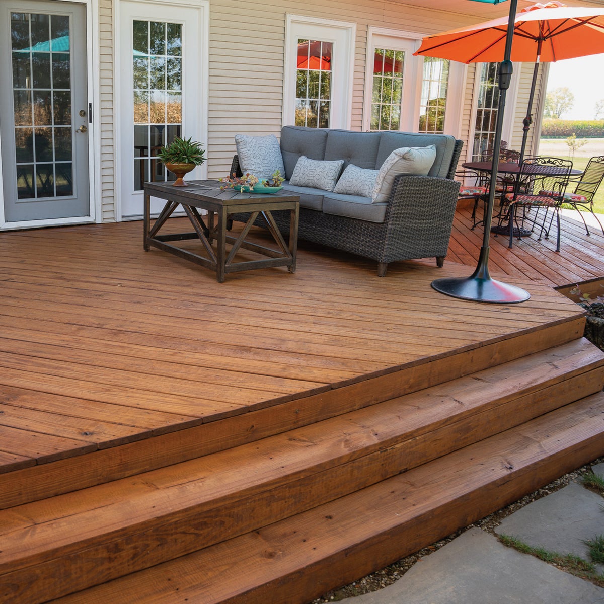 DEFY Extreme Semi-Transparent Exterior Wood Stain, Light Walnut, 5 Gal. Image 7