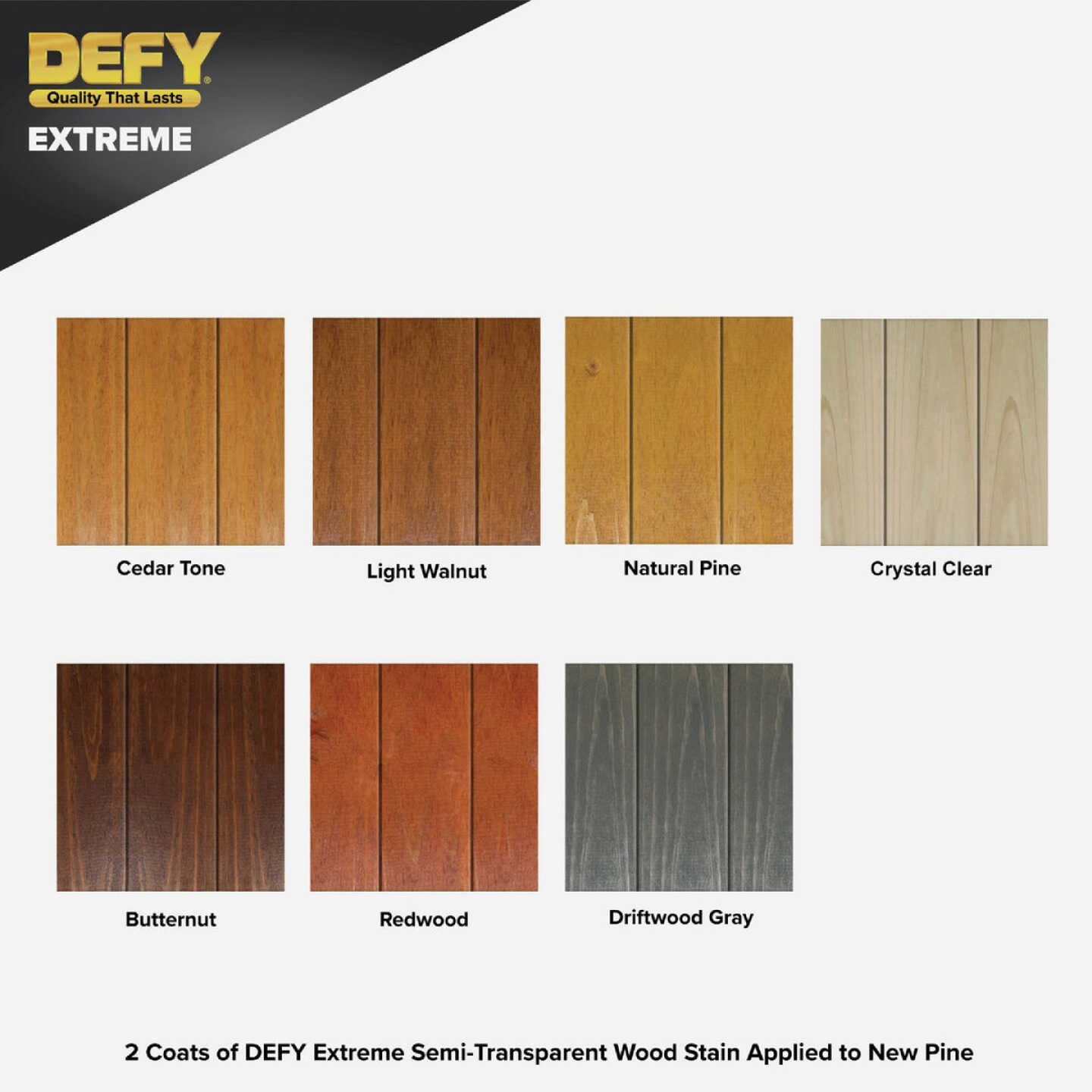 DEFY Extreme Semi-Transparent Exterior Wood Stain, Driftwood Gray, 5 Gal. Image 2