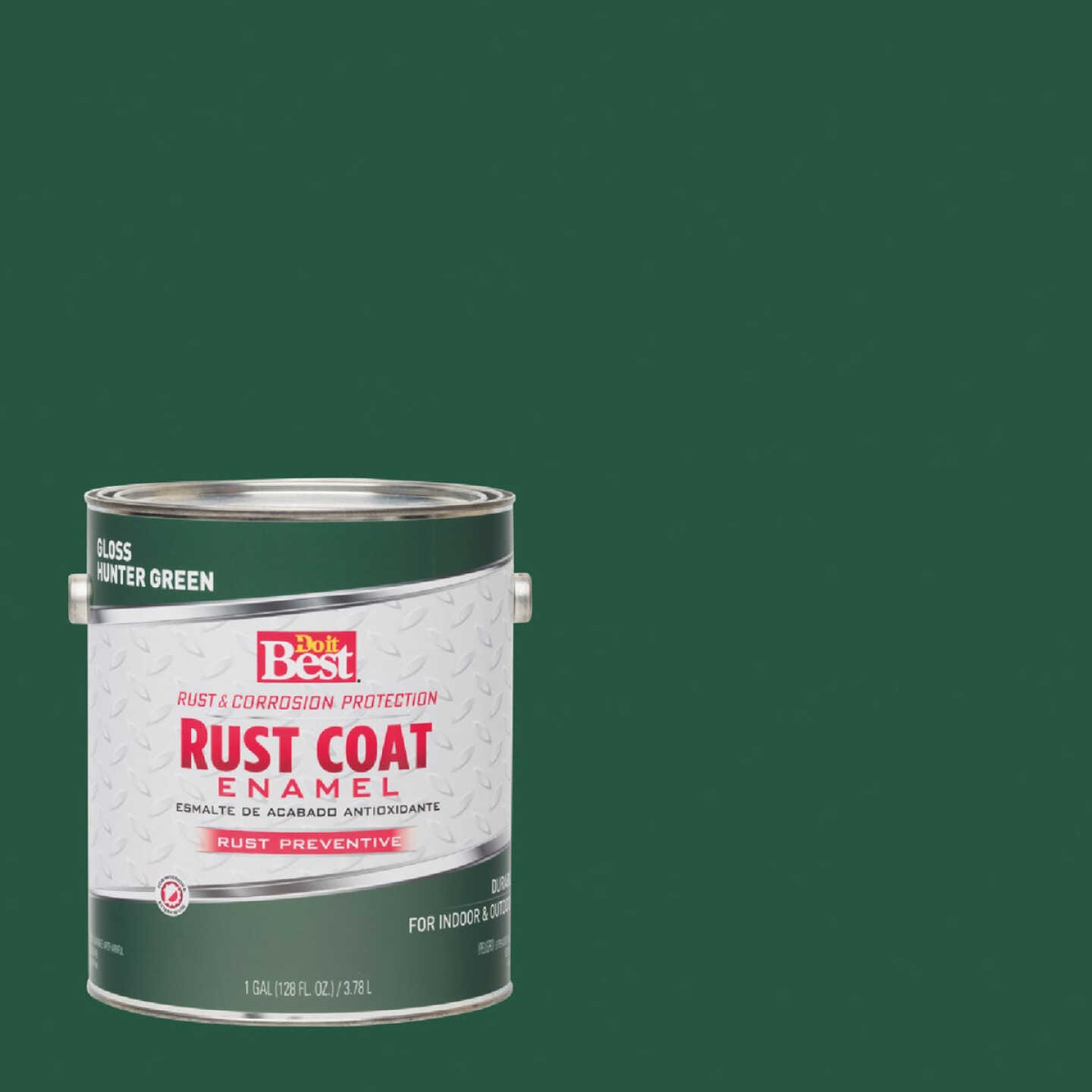 Do it Best Rust Coat Oil-Based Gloss Enamel, Hunter Green, 1 Gal. Image 1