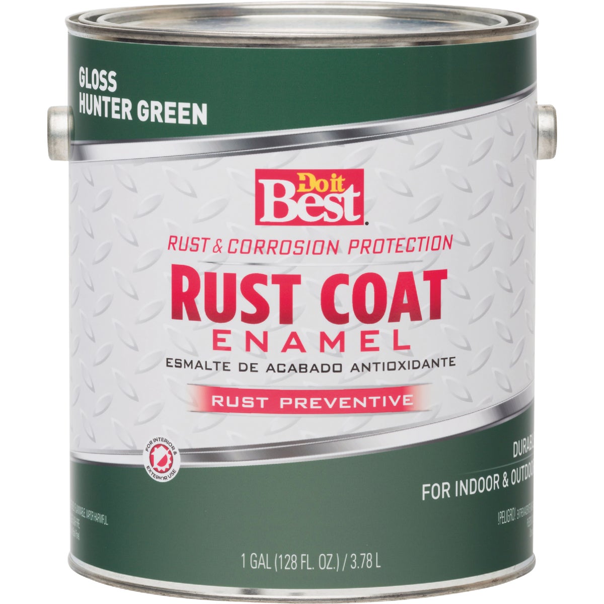Do it Best Rust Coat Oil-Based Gloss Enamel, Hunter Green, 1 Gal. Image 2