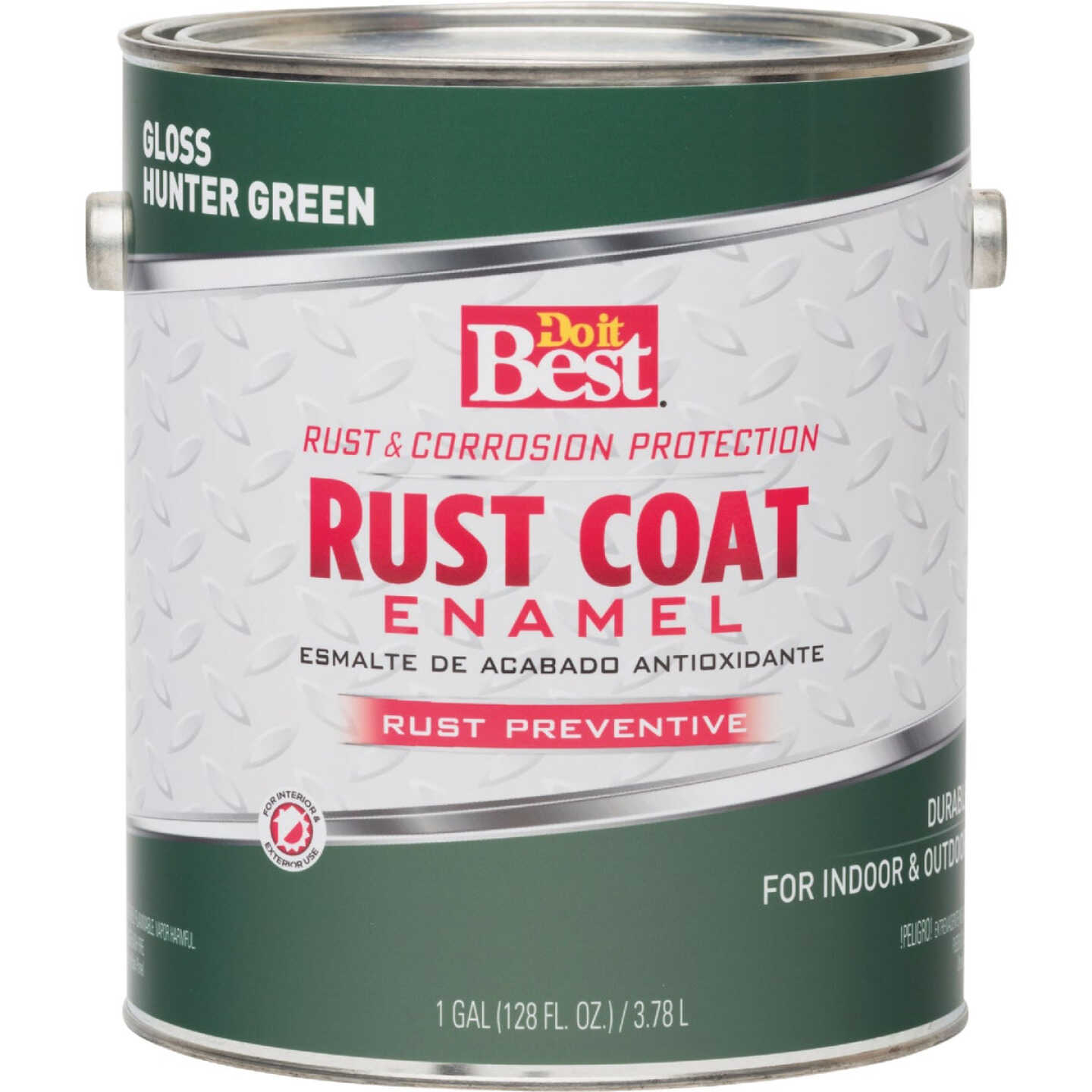 Do it Best Rust Coat Oil-Based Gloss Enamel, Hunter Green, 1 Gal. Image 2