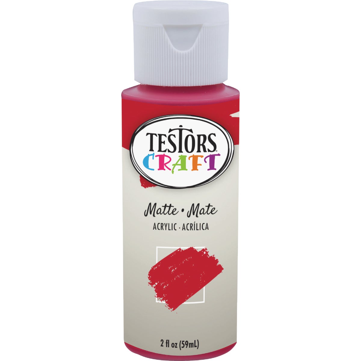 Testors 2 Oz. Acrylic Matte Craft Paint, Stop Sign Image 2
