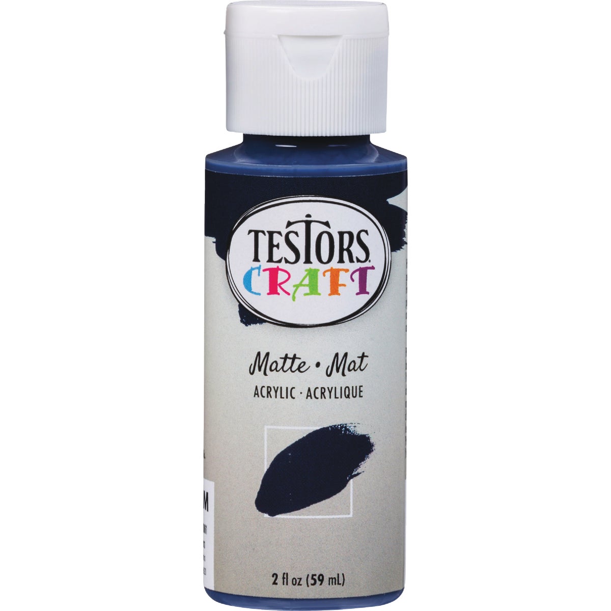 Testors 2 Oz. Acrylic Matte Craft Paint, Navy Blue Image 2