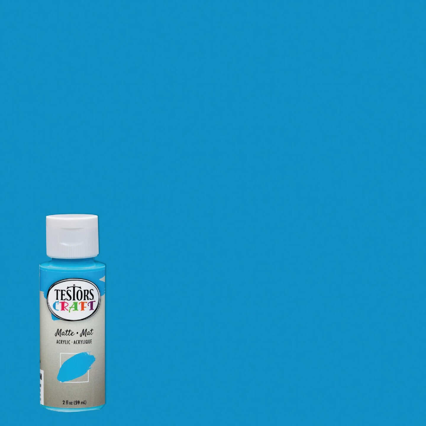 Testors 2 Oz. Acrylic Matte Craft Paint, Island Breeze Image 1