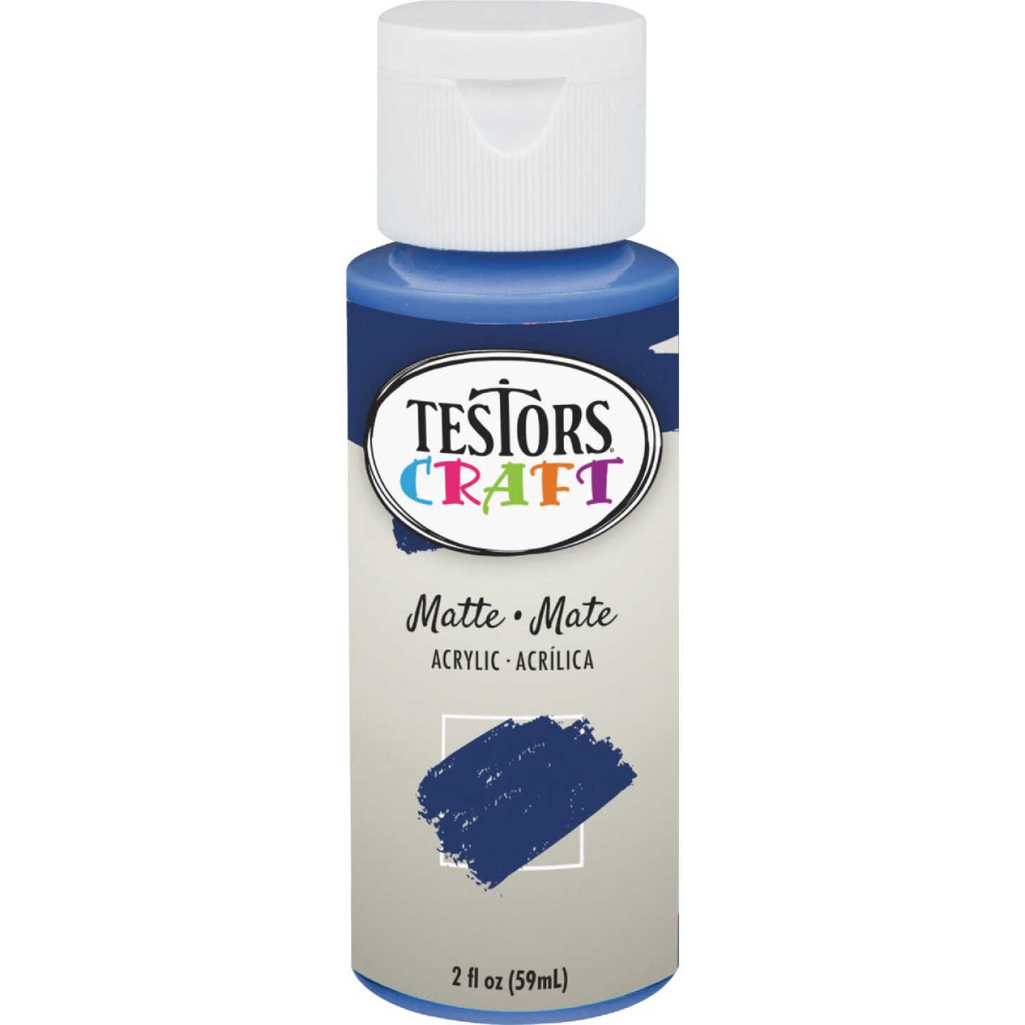 Testors 2 Oz. Acrylic Matte Craft Paint, Royal Blue Image 2