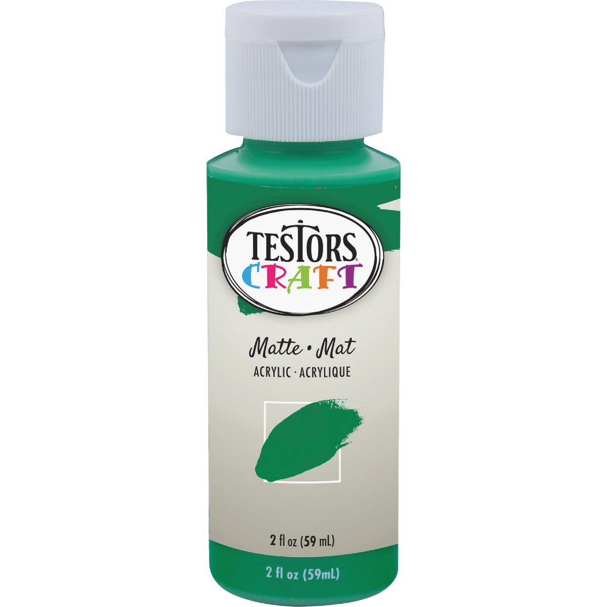 Testors 2 Oz. Acrylic Matte Craft Paint, Green Image 2