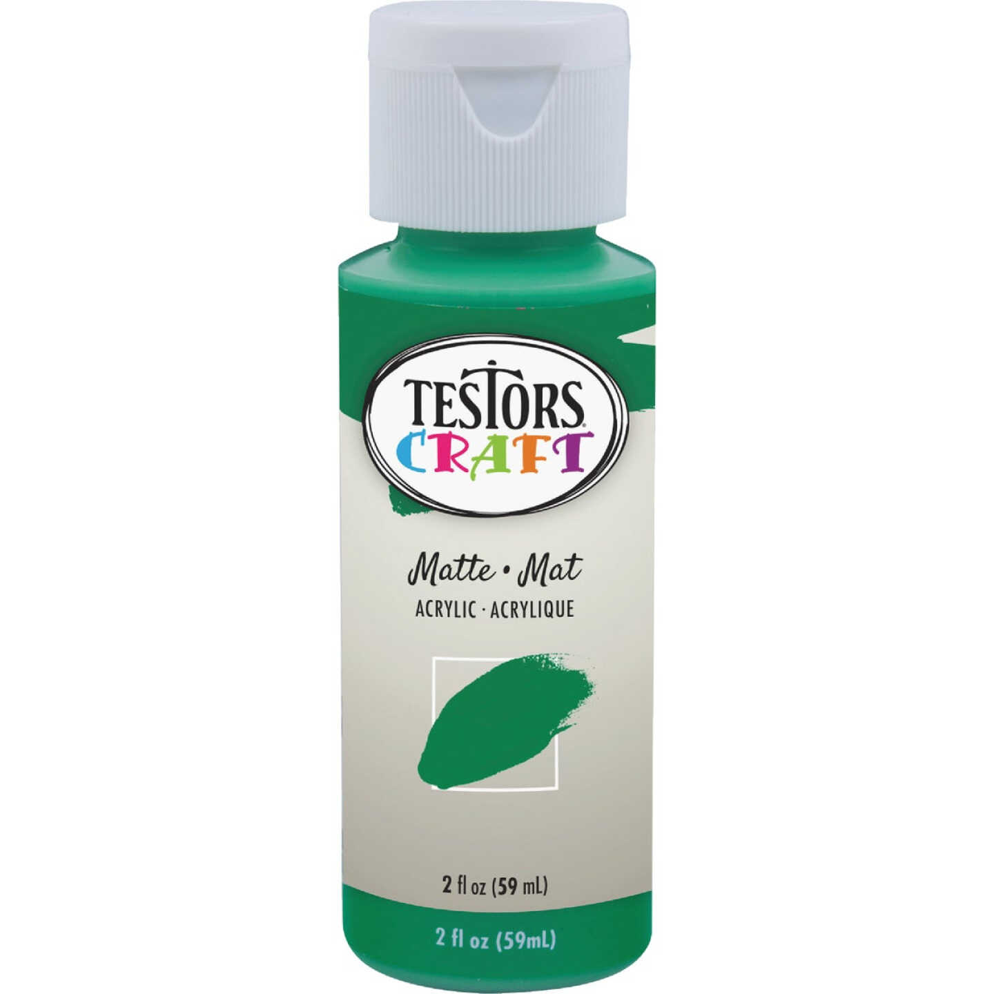 Testors 2 Oz. Acrylic Matte Craft Paint, Green Image 2