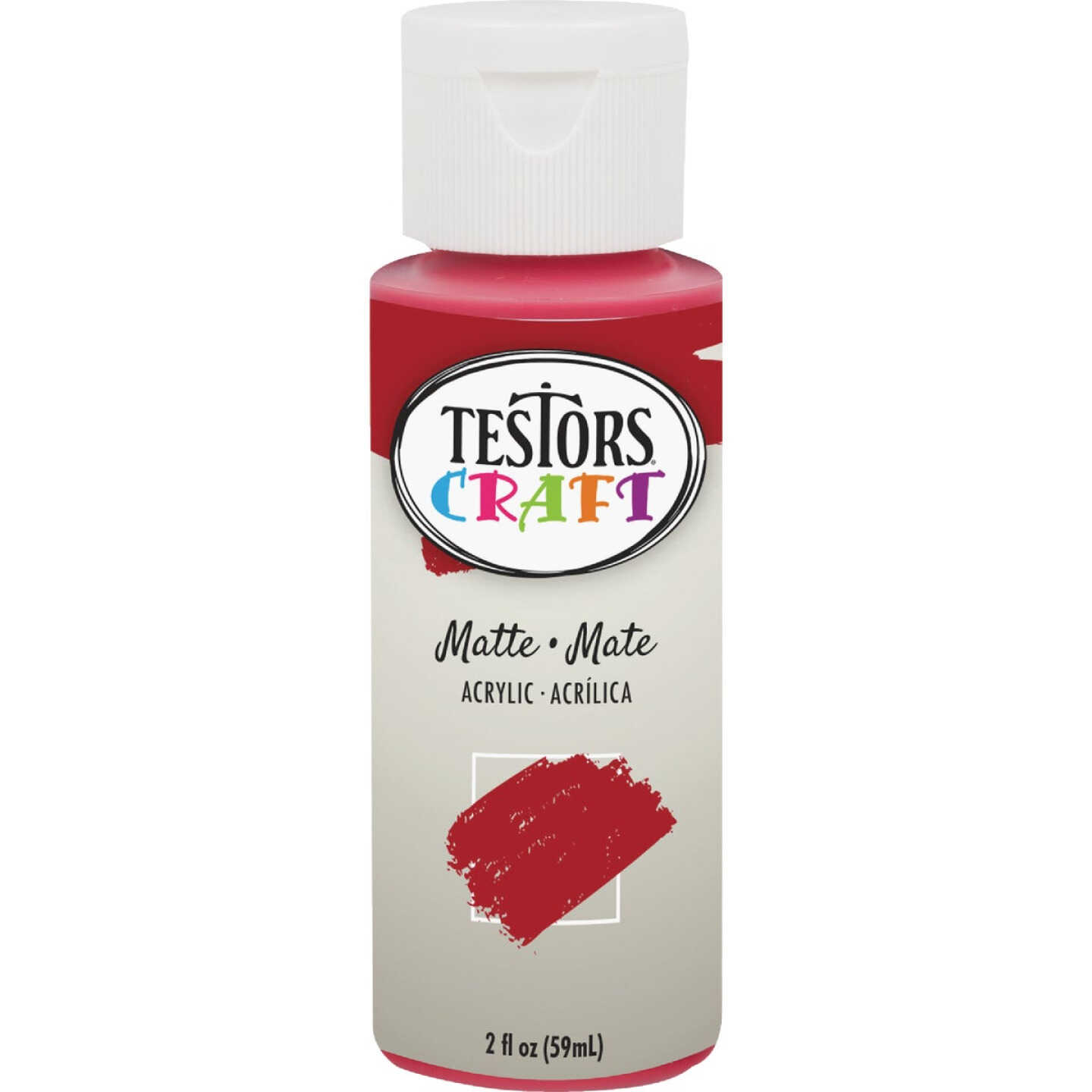 Testors 2 Oz. Acrylic Matte Craft Paint, Ruby Image 2