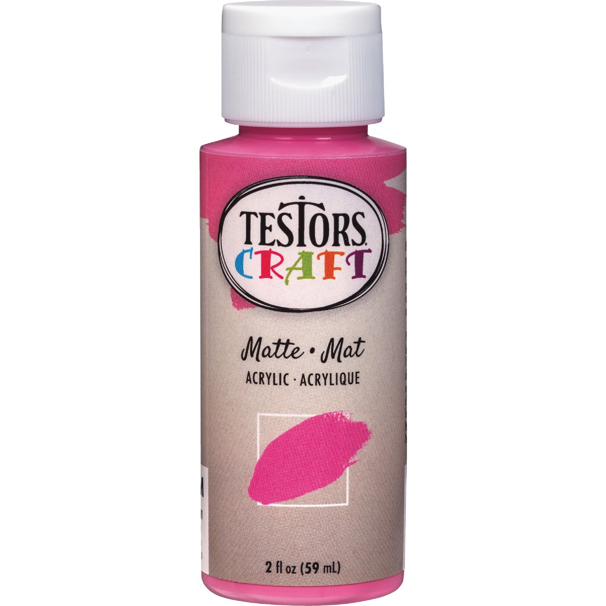 Testors 2 Oz. Acrylic Matte Craft Paint, Passion Fruit Image 2