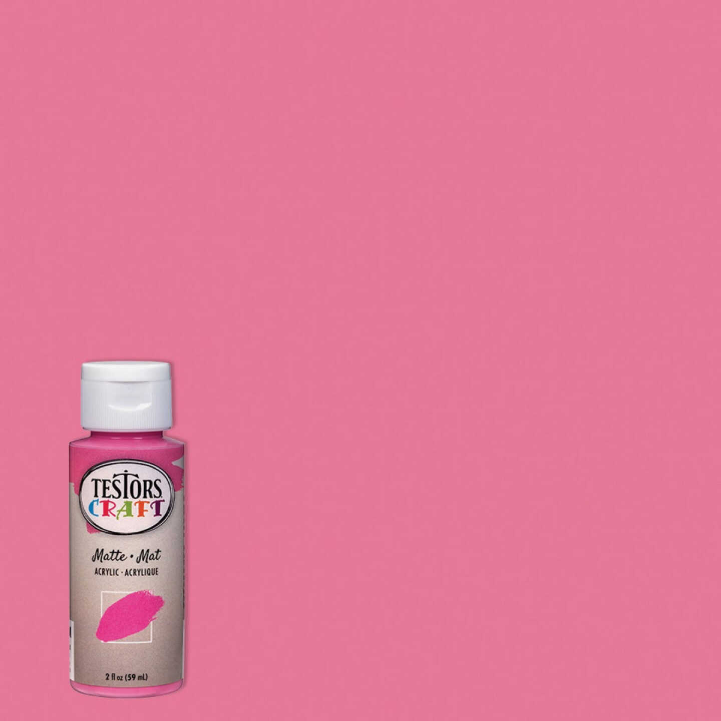 Testors 2 Oz. Acrylic Matte Craft Paint, Passion Fruit Image 1