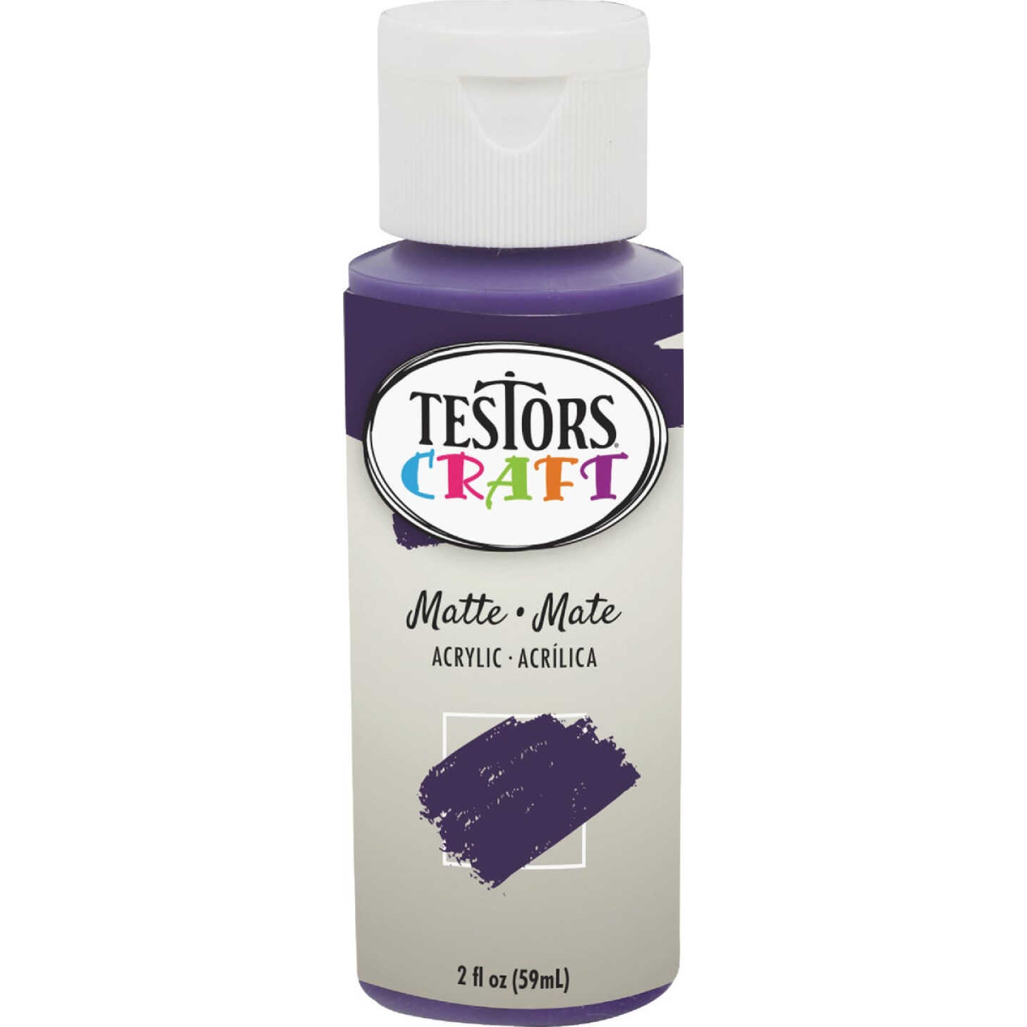 Testors 2 Oz. Acrylic Matte Craft Paint, Plum Image 2