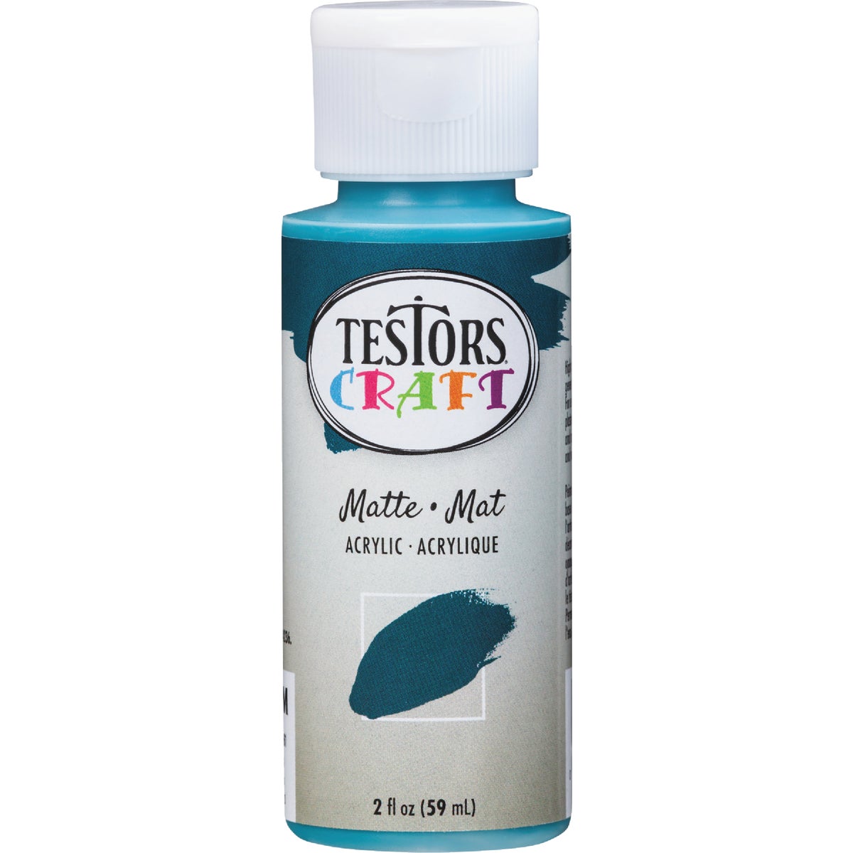 Testors 2 Oz. Acrylic Matte Craft Paint, Deep Sea Image 2
