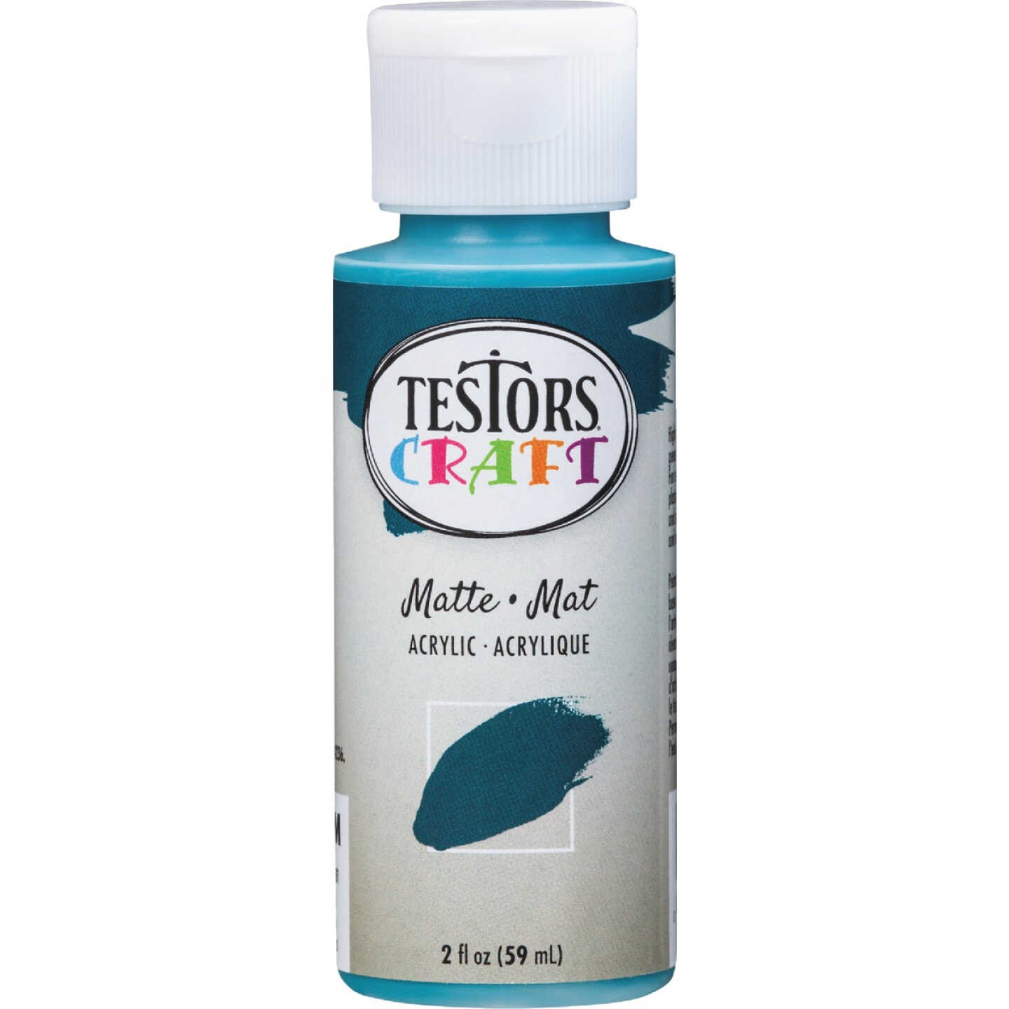 Testors 2 Oz. Acrylic Matte Craft Paint, Deep Sea Image 2