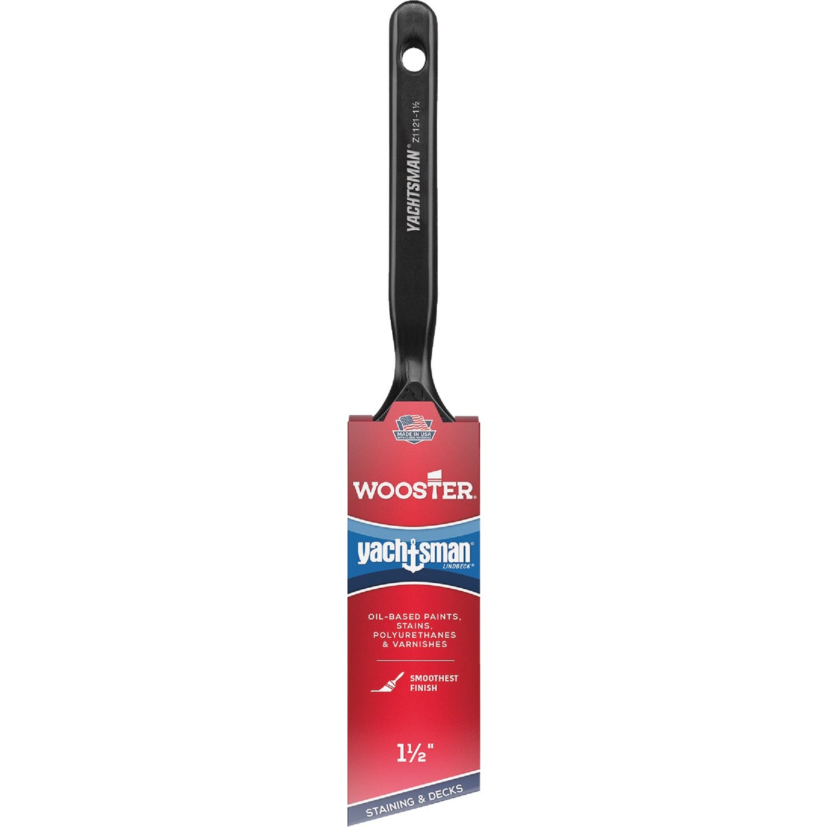 Wooster Yachtsman 1-1/2 In. Angle Sash Paint Brush Image 1