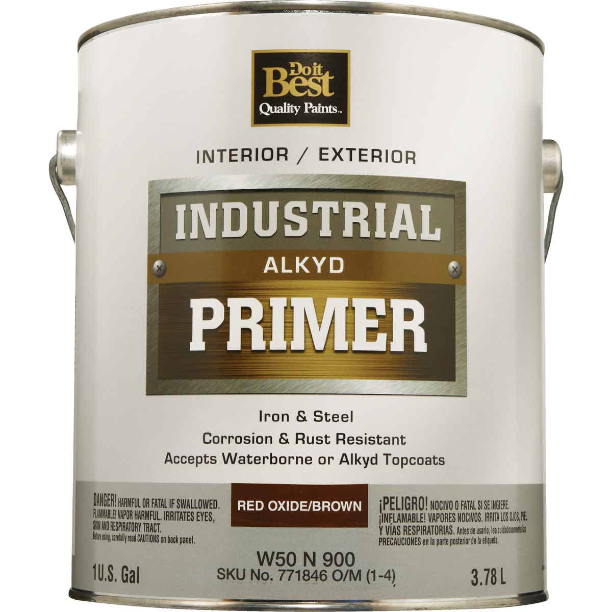 Do it Best Alkyd Industrial Primer, Red Oxide/Brown, 1 Gal. Image 2