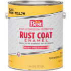 Do it Best Rust Coat Oil-Based Gloss Enamel, Bright Yellow, 1 Gal. Image 2