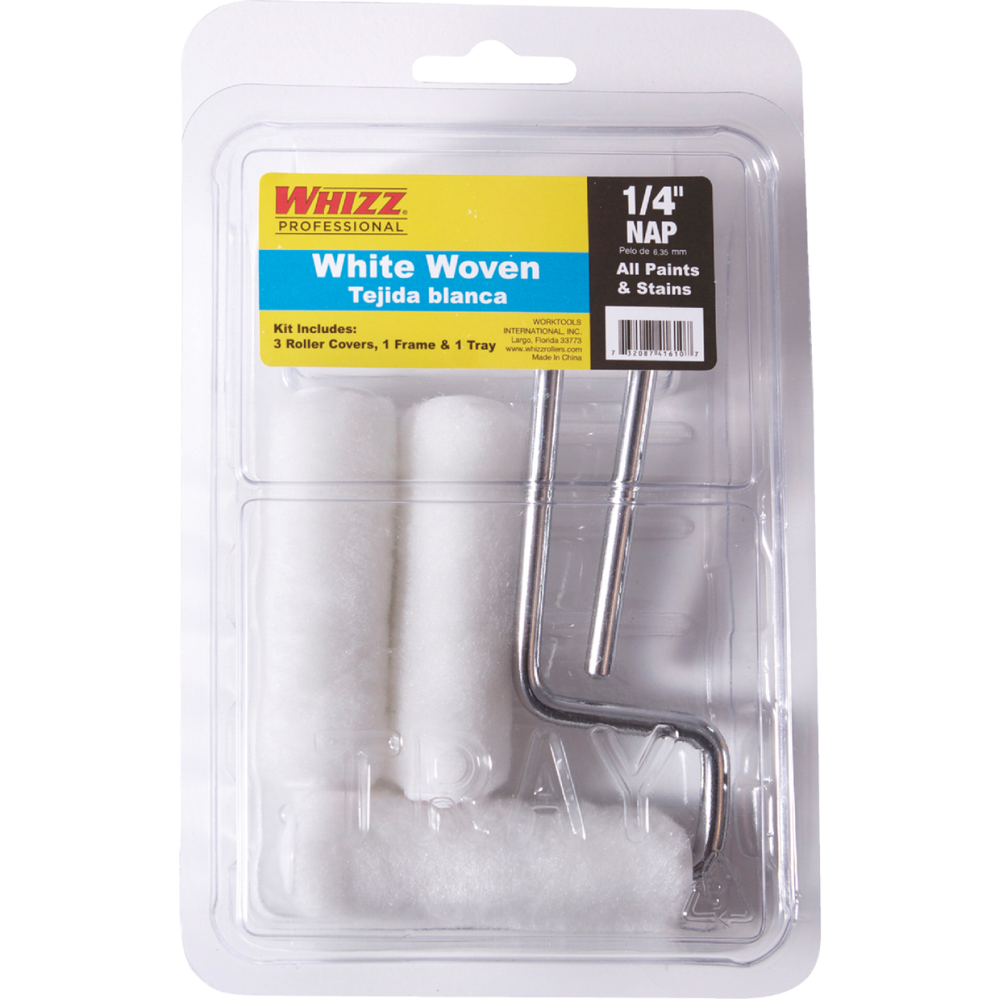 Whizz 3 In. x 1/4 In. Woven Trim Roller Kit Image 1