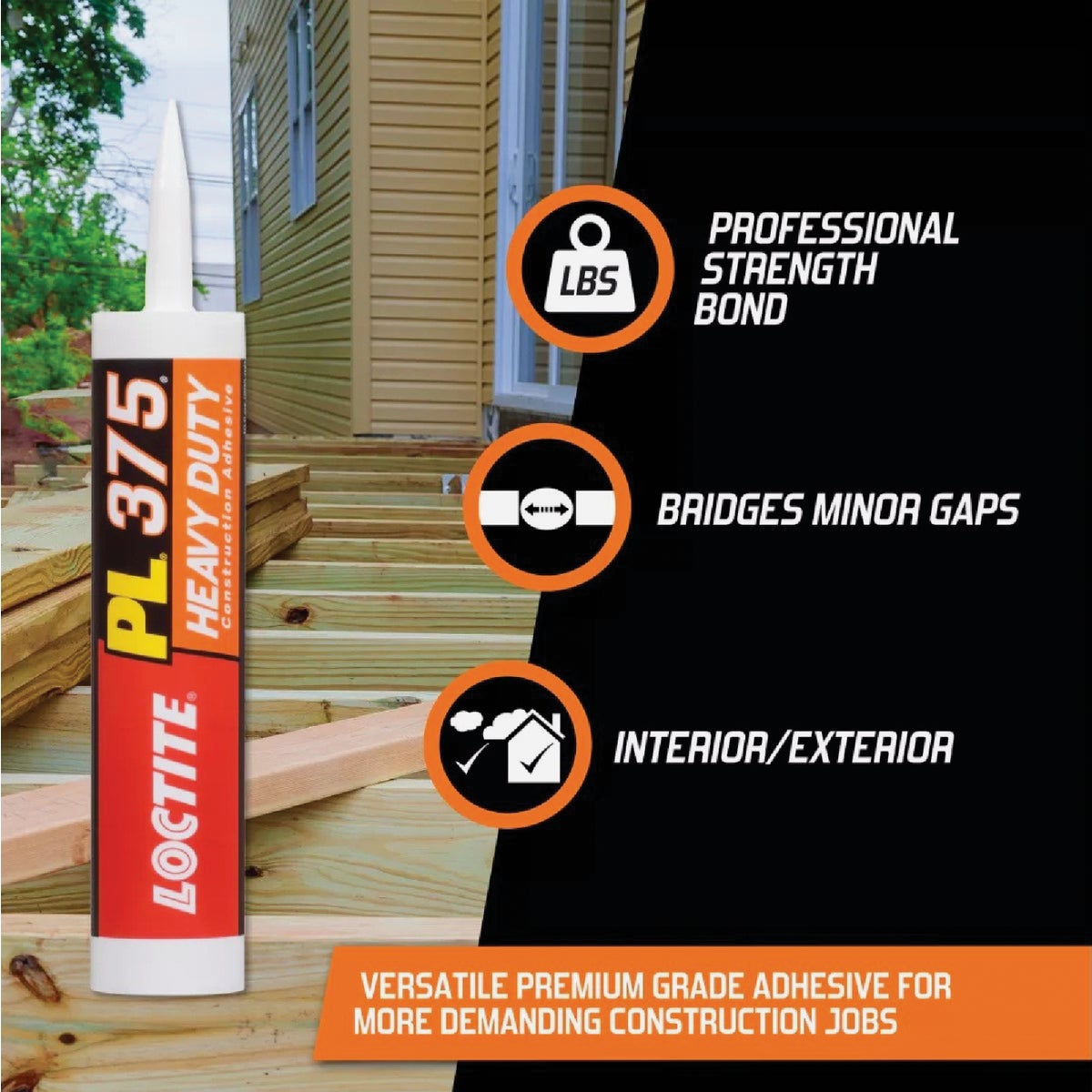 LOCTITE PL 375 10 Oz. Heavy Duty Construction Adhesive Image 5