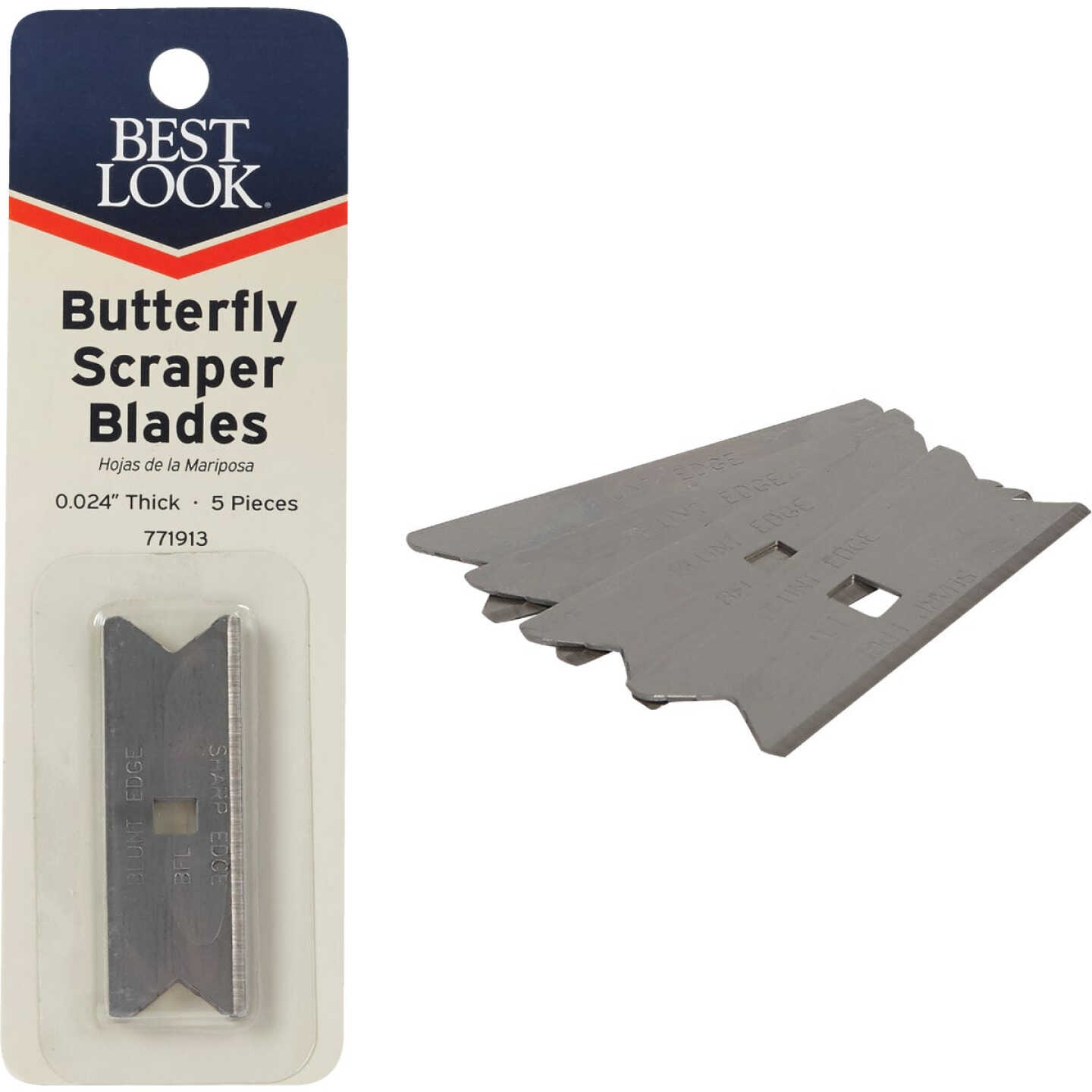 Best Look Butterfly Replacement Scraper Blade (5-Pack) Image 1