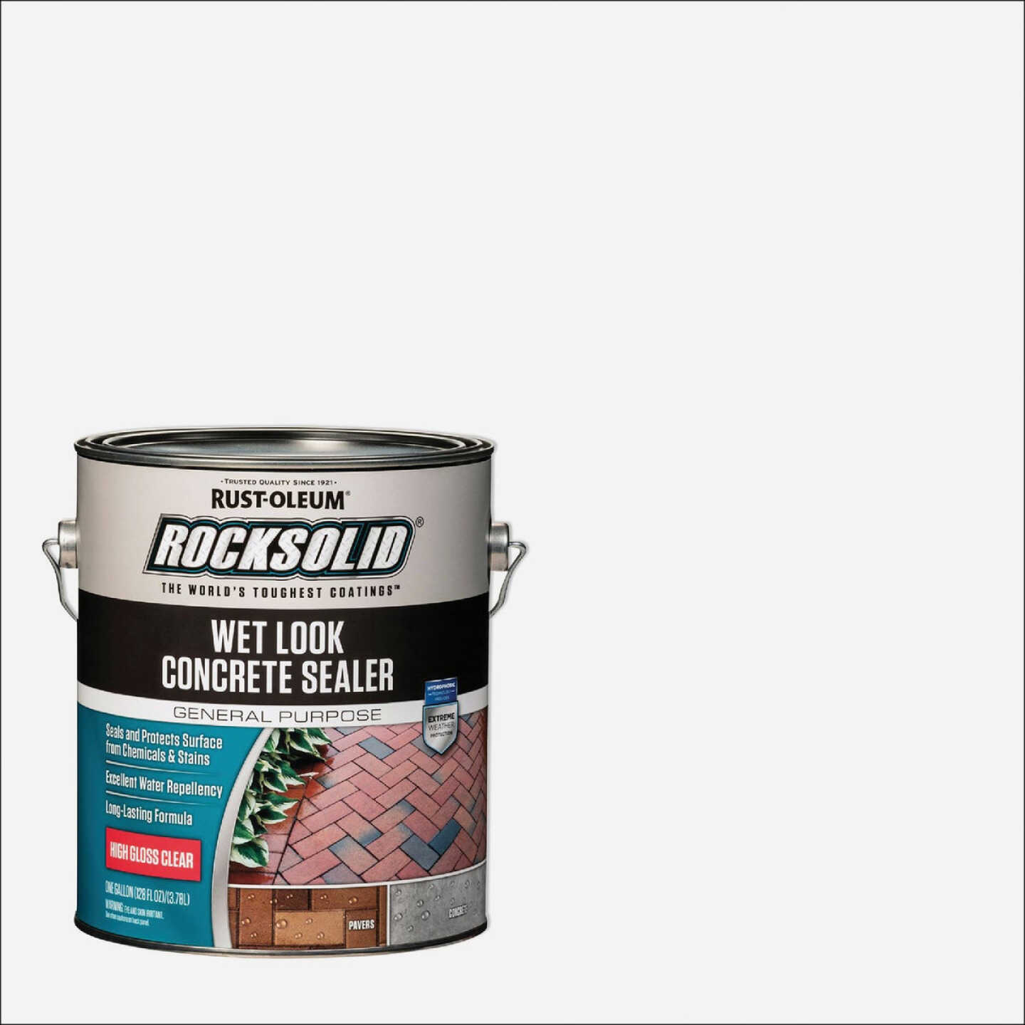 Rust-Oleum RockSolid Wet Look Concrete Sealer, 1 Gal., Clear Image 2