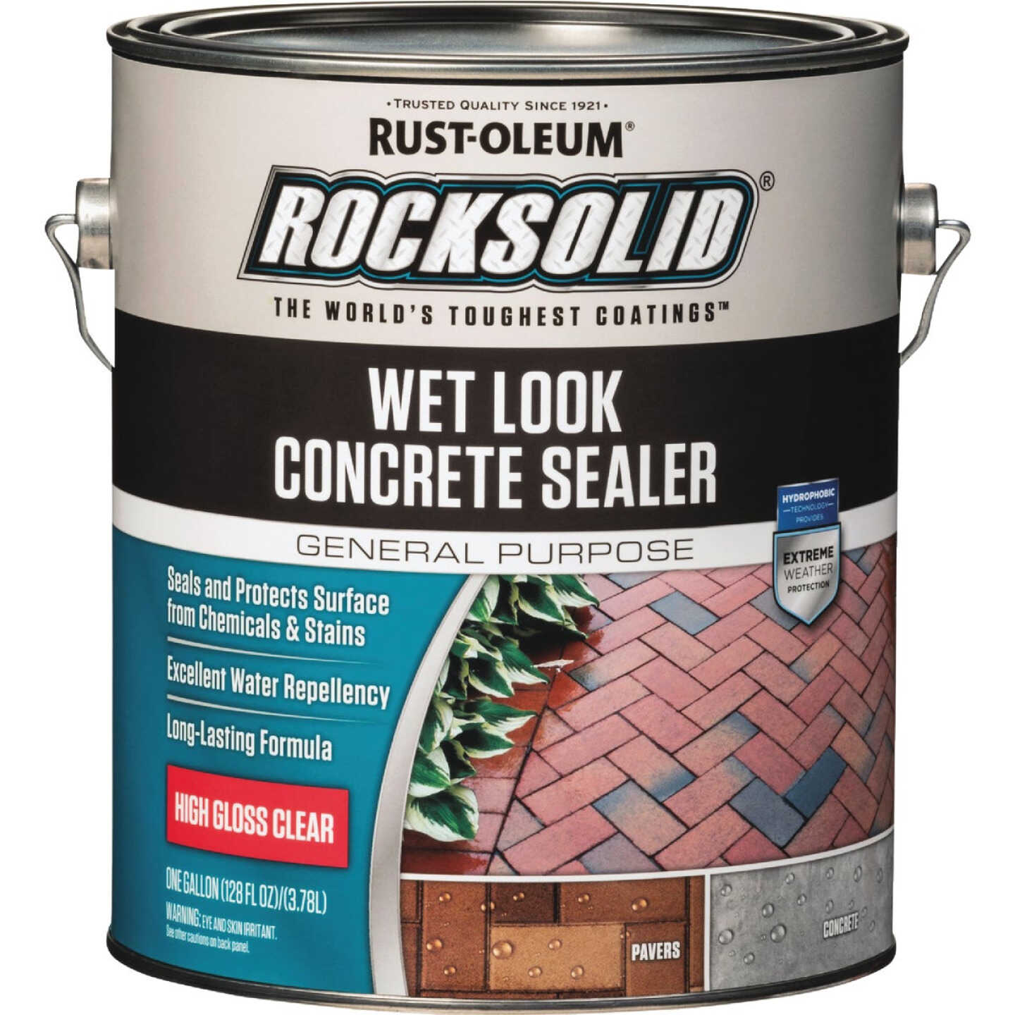 Rust-Oleum RockSolid Wet Look Concrete Sealer, 1 Gal., Clear Image 1
