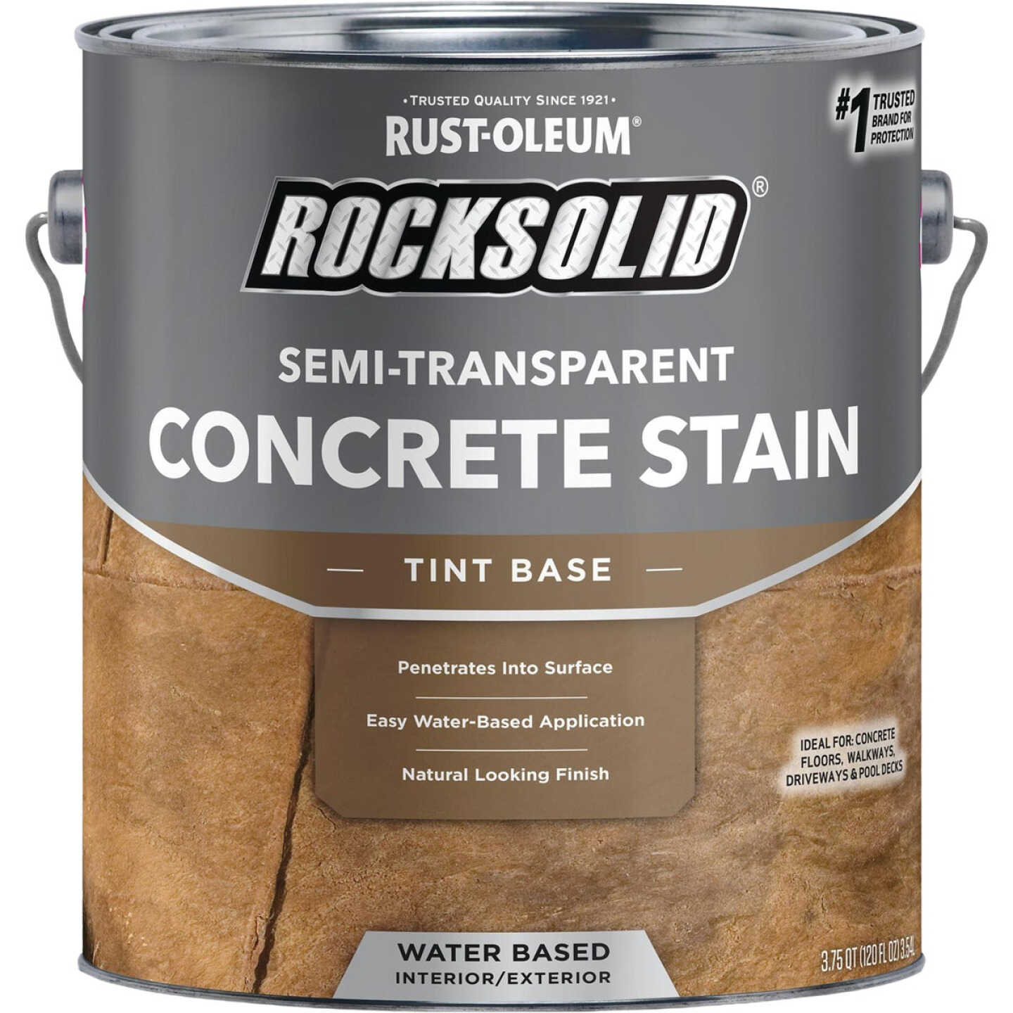 Rust-Oleum RockSolid Semi-Transparent Concrete Stain, Tint Base, 1 Gal. Image 1