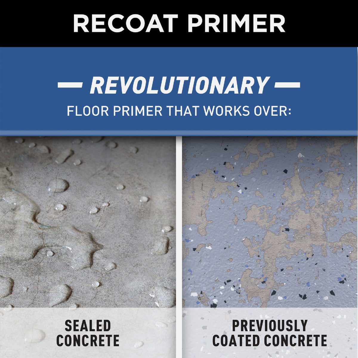 Rust-Oleum Garage & Concrete Recoat Floor Primer, Semi-Transparent Gray, Gal Image 2