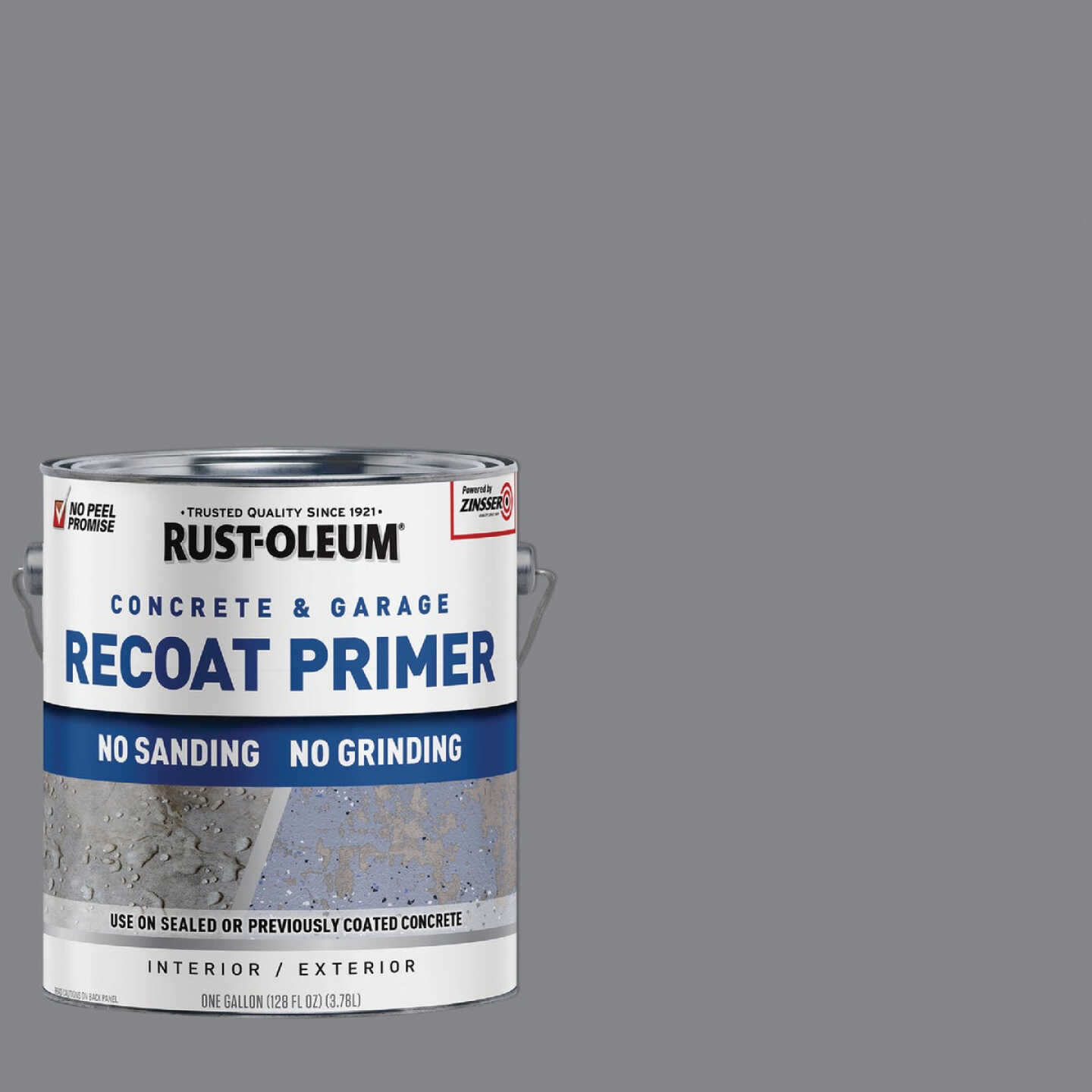 Rust-Oleum Garage & Concrete Recoat Floor Primer, Semi-Transparent Gray, Gal Image 1