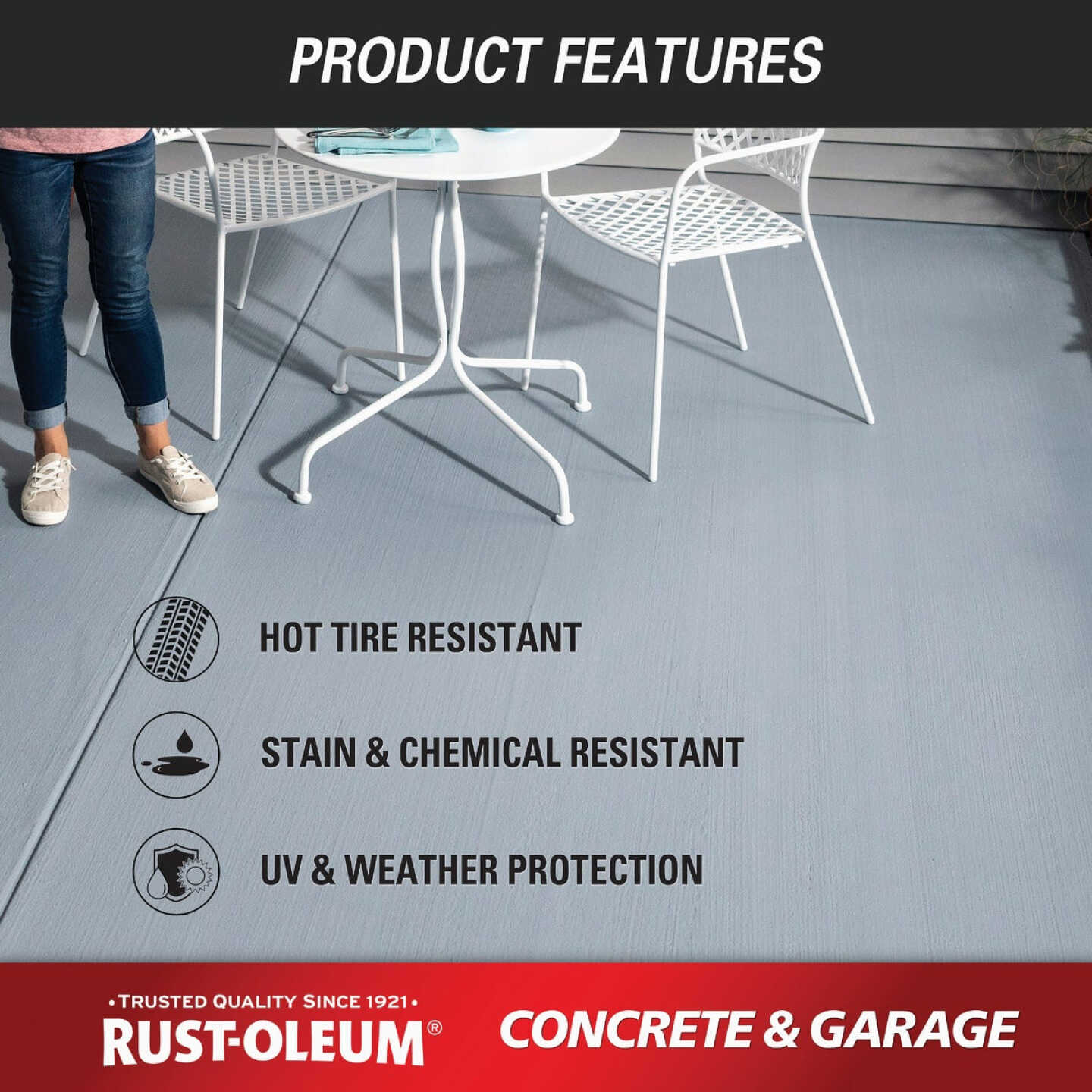 Rust-Oleum Clear Finish Topcoat Floor Coating, 1 Gal. Image 4