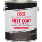 Do it Best Rust Coat Oil-Based Flat Enamel, Black, 1 Gal. Image 2