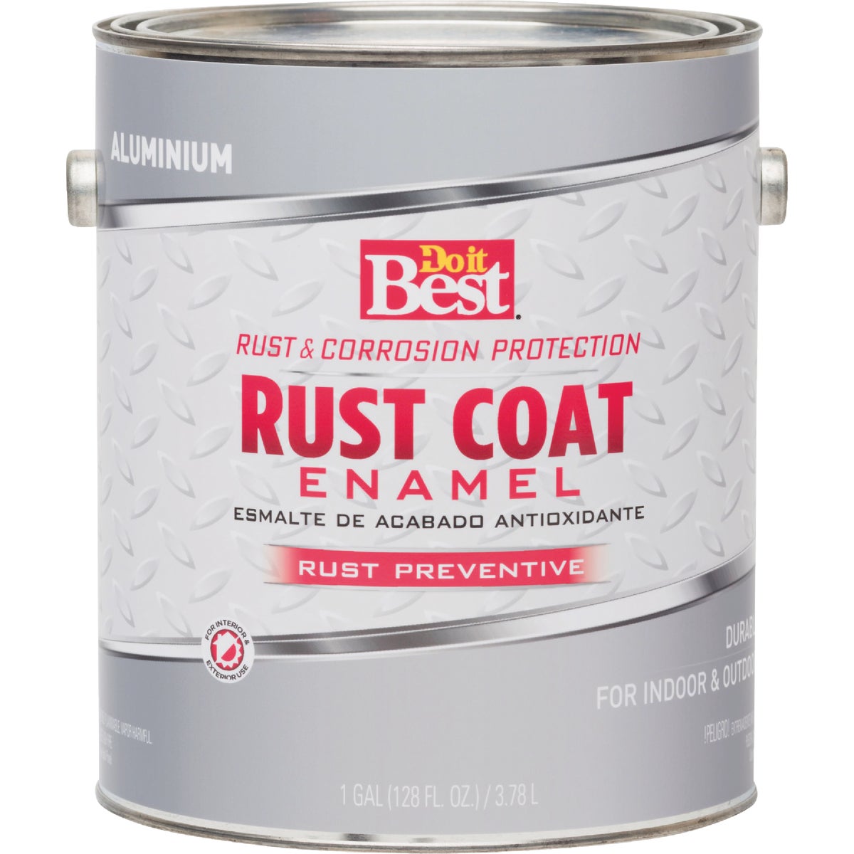 Do it Best Rust Coat Oil-Based Gloss Enamel, Aluminum, 1 Gal. Image 2