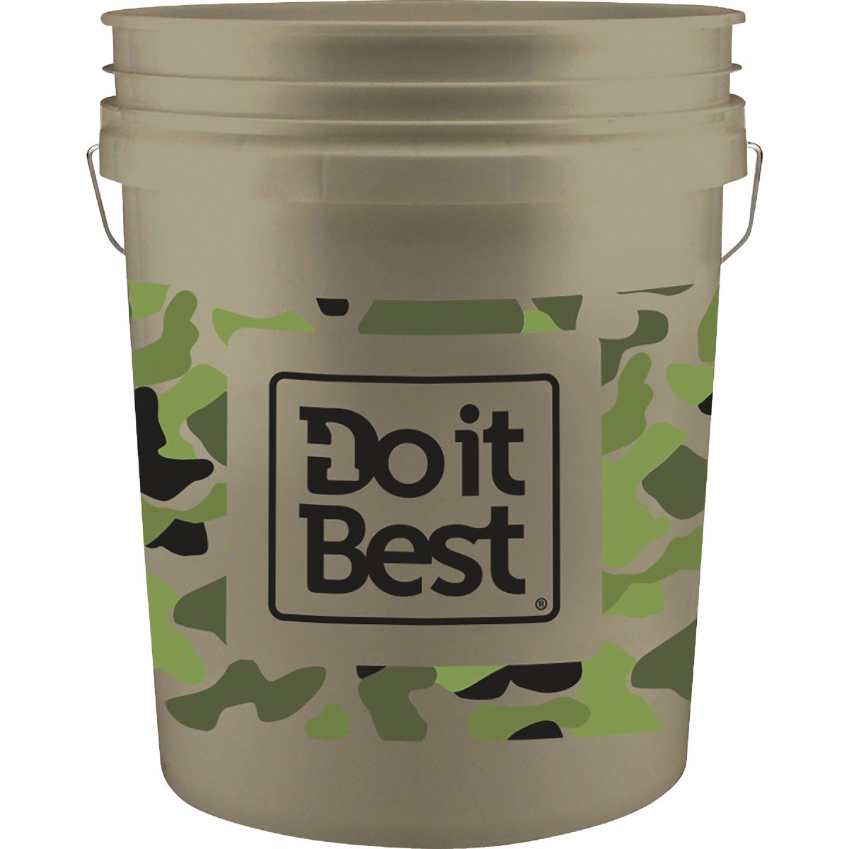 Do it Best 5 Gal. White Bucket with Camo Logo