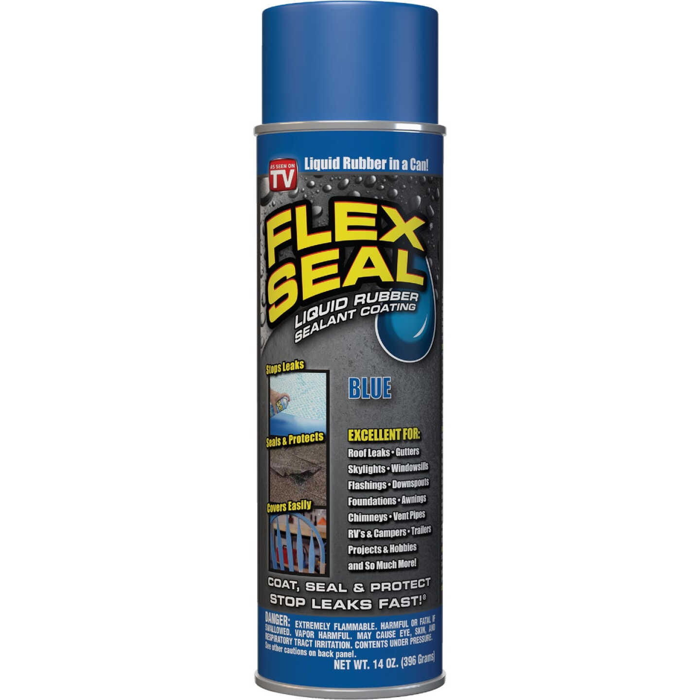 FLEX SEAL 14 Oz. Spray Rubber Sealant, Blue Image 1