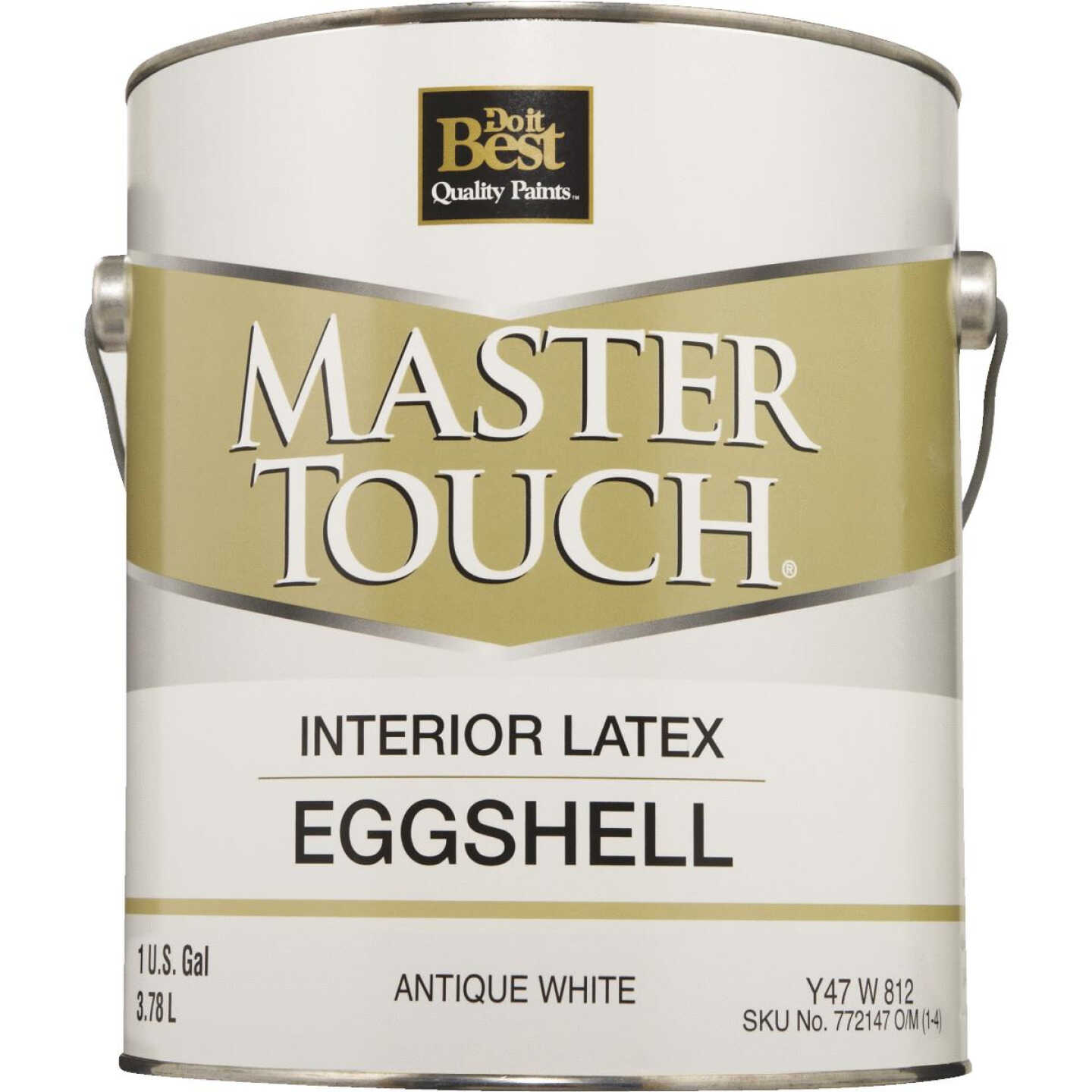 Do it Best Master Touch Latex Eggshell Interior Wall Paint, Antique White, 1 Gal. Image 1