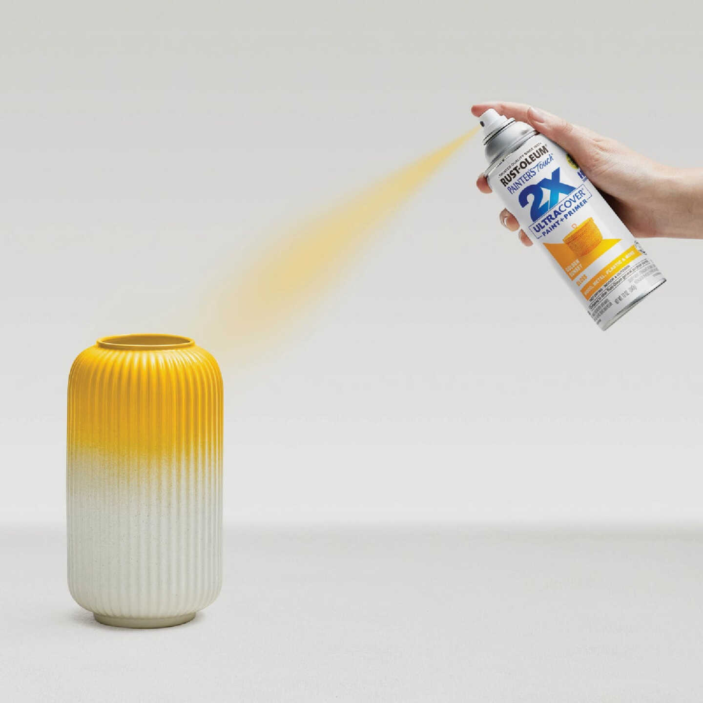 Rust-Oleum Painter's Touch 2X Ultra Cover 12 Oz. Gloss Paint + Primer Spray Paint, Golden Sunset Image 7
