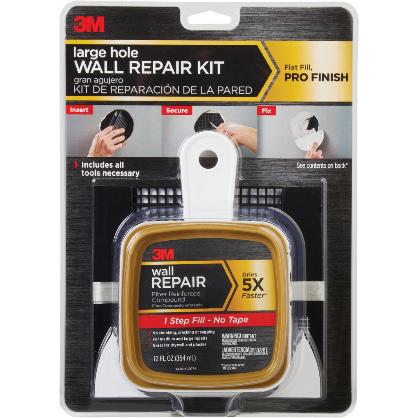 3M High Strength Large Hole Repair Kit Image 1