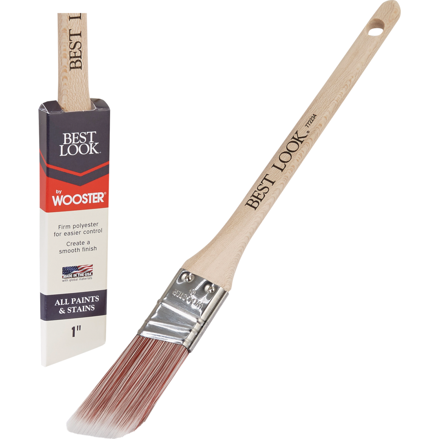 Best Look By Wooster 1 In. Thin Angle Sash Paint Brush Image 1