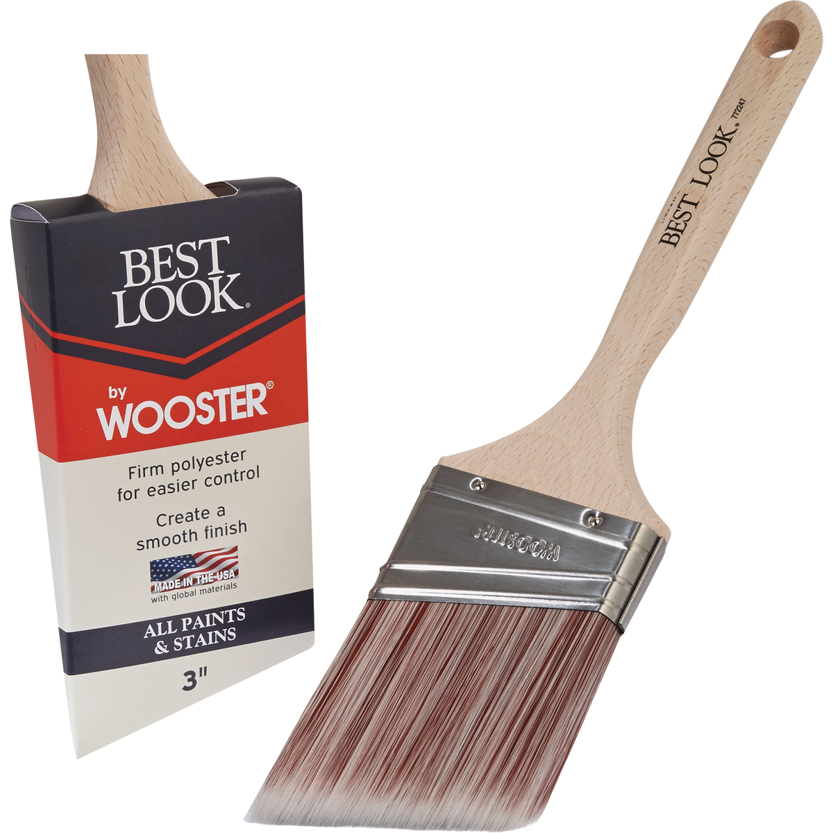 Best Look By Wooster 3 In. Angle Sash Paint Brush Image 1