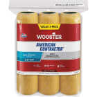 Wooster American Contractor 9 In. x 3/8 In. Knit Fabric Roller Cover (3-Pack) Image 1