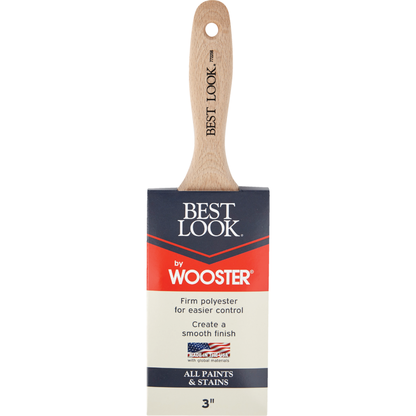 Best Look By Wooster 3 In. Flat Paint Brush Image 2