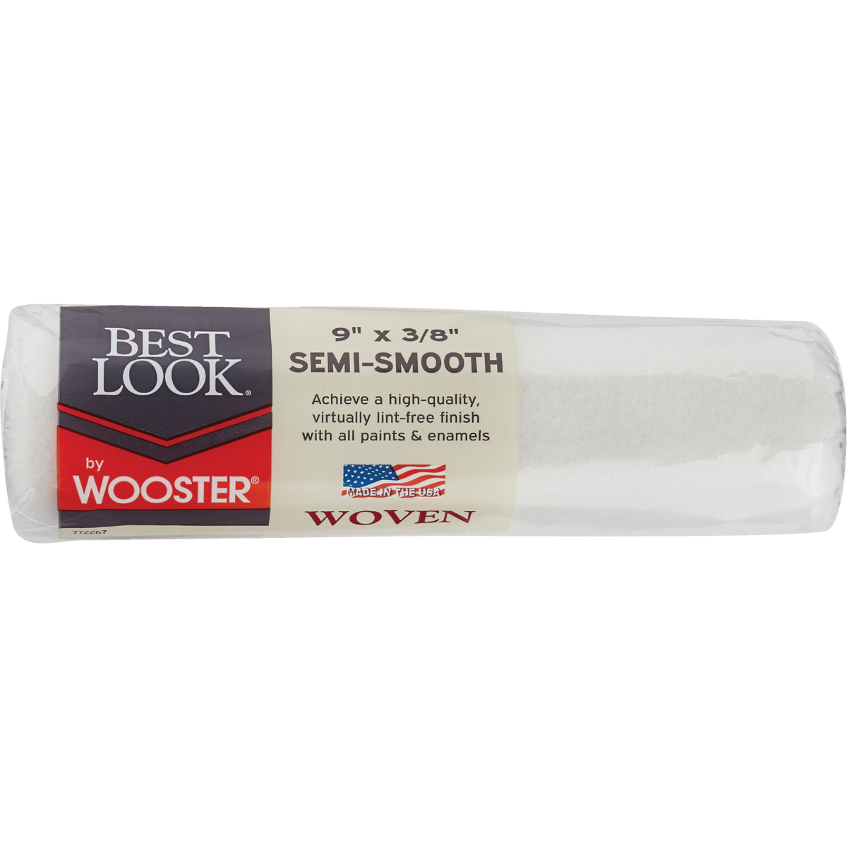 Best Look By Wooster 9 In. x 3/8 In. Woven Fabric Roller Cover Image 1