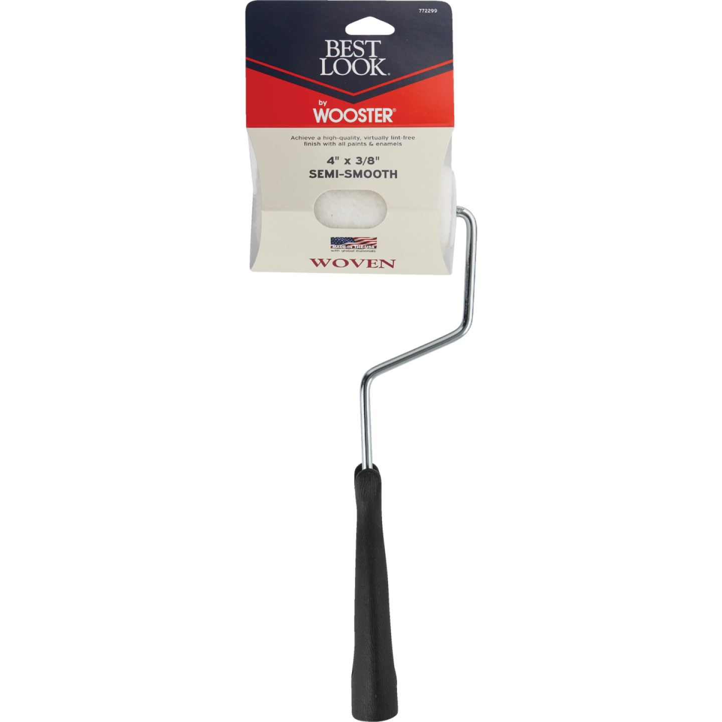 Best Look By Wooster 4 In. x 3/8 In. Woven Paint Trim Roller Image 2