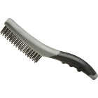 Master Painter Soft Grip Carbon Steel Shoe Handle Wire Brush Image 1