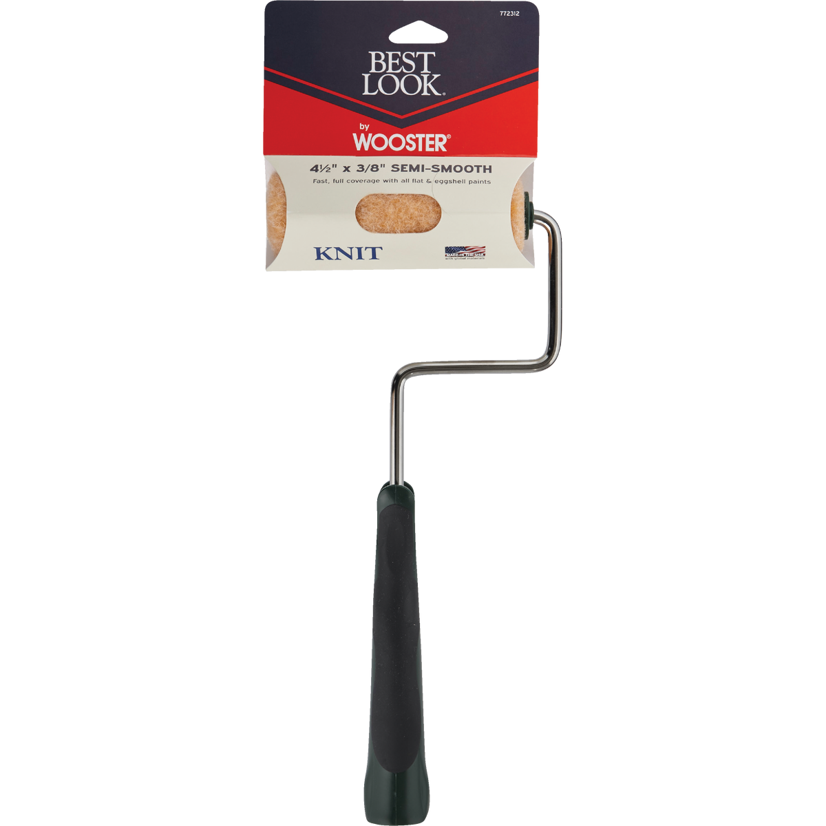 Best Look By Wooster 4-1/2 In. x 3/8 In. Mini Knit Paint Roller Cover & Frame Image 2